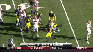 2010 Michigan highlights v Illinois [upl. by Schreibman]