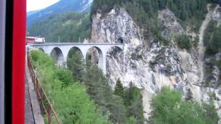 RhB Fahrt über Landwasser Viadukt [upl. by Stephannie]