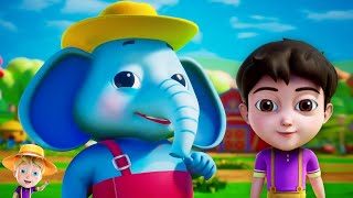 Hathi Raja हाथी राजा Bandar Mama Popular Rhymes for Kids and Hindi Songs [upl. by Edyth]