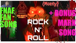 Rock N Roll Monty FNAF FAN SONG DOUBLE FEATURE LYRIC VIDEO [upl. by Acessej]