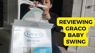 Reviewing and Assembling Graco Baby Swing [upl. by Aelegna]