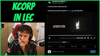 Caedrel Reacts To KCORP Joining LEC Finally [upl. by Negaem215]