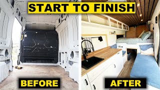 DIY CAMPER VAN CONVERSION FULL BUILD TIMELAPSE [upl. by Allenaj]