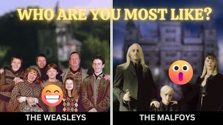 Weasleys vs Malfoys Which Wizarding Family Do YOU Belong To [upl. by Nref]