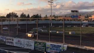 13 Year Old Will Fatu Breaks Track Record at Petaluma Speedway [upl. by Ahsakat]