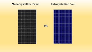 Monocrystalline Panel vs Polycrystalline panel solarmonovspolypanel solarenergysolarpowerebbill [upl. by Ahsilat]