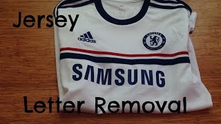 How to remove letters off a jersey [upl. by Dorette]