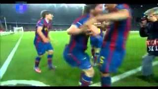 All goals FC Barcelona vs Arsenal  Messi 4 goals  14 [upl. by Hibbs]