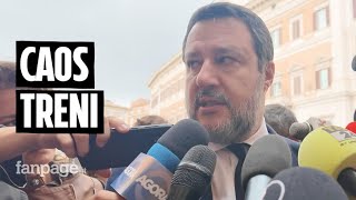 Caos treni Salvini si assolve quotOperaio ha piantato un chiodo su un cavo ministero non ha colpequot [upl. by Vitkun]