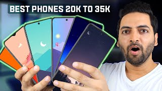 Best Phones To Buy Between ₹20000 ₹25000 ₹30000 amp ₹35000 NOVEMBER 2023 [upl. by Nitnelav]