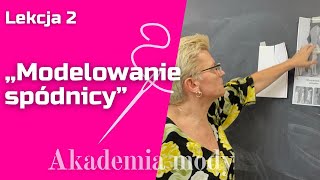 Modelowanie spódnicy Nagrana lekcja 2 z kursu online „ Konstrukcja i modelowanie „ [upl. by Connie]