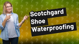 Can you waterproof shoes with Scotchgard [upl. by Eiramait]