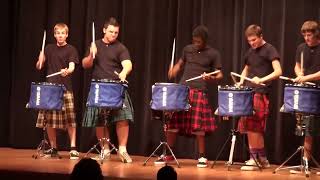 THE OFFICIAL Hot Scots drum line  2011  Nigel  Talent Show at LHHS [upl. by Eladnwahs]