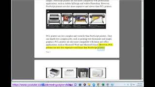 PostScript printer vs PCL printer which is better [upl. by Llerdnod]