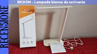 RECENSIONE  BICKON Lampada da Scrivania a LED dimmerabile da 3000K a 6000K [upl. by Reichert416]