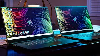 Razer Blade 17 Early 2022 RTX 3080 Ti 4K 144hz vs QHD 240hz and full review with benchmarks [upl. by Ahsats]