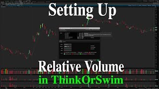 Setting Up Relative Volume Analysis Indicators in Thinkorswim  Thinkorswim Tutorial [upl. by Eniger]