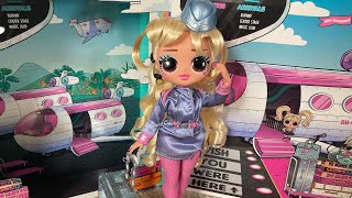 LOL SURPRISE OMG WORLD TRAVEL FLY GURL DOLL REVIEW AND UNBOXING  Courtly Jester [upl. by Ahsinot967]