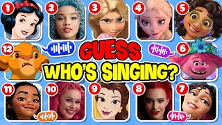 Guess The Disney Voice 🎙️🎶  Disney Song Quiz Challenge  Anna Aladdin Rapunzel  Quiz Brinjal [upl. by Ivens]