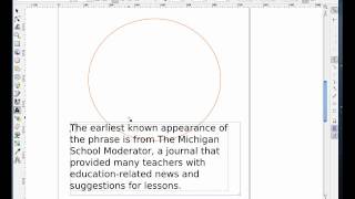 16 Inkscape  Text Flow into Frame [upl. by Murdocca840]