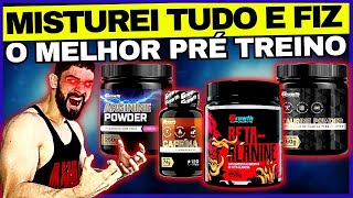 🎖️MELHOR PRÉ TREINO DA GROWTH  FIZ O PRÉ TREINO COM BETA ALANINA  ARGININA  TAURINA  CAFEÍNA [upl. by Eyllib]