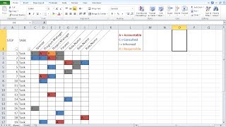 Create a Basic RACI Chart [upl. by Ahsiei]