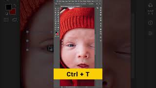 How to close left eye in Photoshop shorts graphicdesign photoshop [upl. by Cissy999]