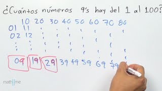 Cuántos 9´s hay del 1 al 100 y algo más [upl. by Aenat]