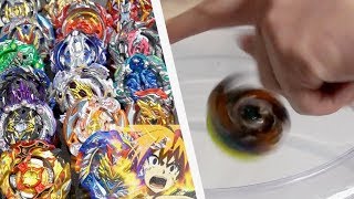 ULTIMATE HAND SPINNING Geist Fafnir VS ALL ChoZTurbo Beyblades  Beyblade Burst [upl. by Frieder883]