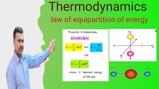 Law of equipartition of energy class 12th by Anil sir [upl. by Erida952]