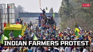 LIVE Indian Farmers Stage Protest in New Delhi Amidst Ongoing Price Legislation Standoff [upl. by Cristobal765]