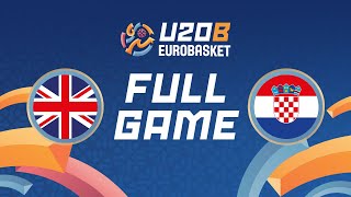 Qualif Round  GBR v CRO  Full Basketball Game  FIBA U20 Womens EuroBasket 2024 Div B [upl. by Ahsasal]