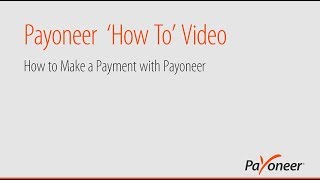 How to Make a Payment with Payoneer [upl. by Nibbor24]