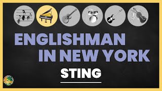 Sting  Englishman in new york Acoustic Karaoke  Piano no Melody  lyrics chords [upl. by Casta]