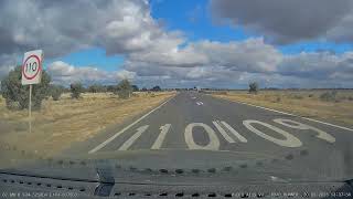 Hay to Deniliquin NSW Australia  80 kmh Part One of Ten [upl. by Niemad846]