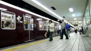 堺筋線日本橋駅（in Osaka Subway Sakaisuji Line） [upl. by Ahsieyk87]