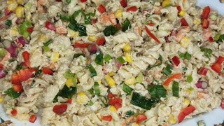 How to make Salmon Pasta Salad Jamaican Style Pasta Salad recipe pastarecipe pasta pastasalad [upl. by Las]