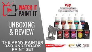 The Army Painter  DampD Nolzurs Marvelous Pigments Underdark Paint Set Unboxing and Review [upl. by Einnor993]