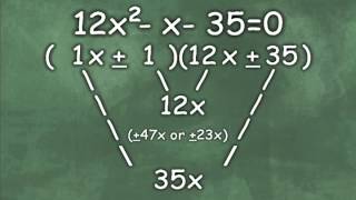 Factoring Difficult Quadratic Equations [upl. by Natal]