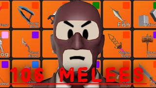 Roblox Arsenal  Backstabbing with EVERY MELEE that i own [upl. by Clementis]