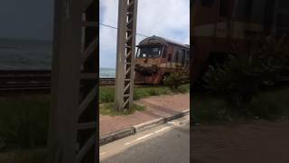 1110AM MaradanaAluthgama Slow Train Runs Towards Wellawatte  Side View train srilankanrailway [upl. by Coffeng]