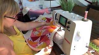 Quilting using the Bernina Walking foot [upl. by Ettegdirb]