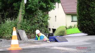 Aiguiller les fourreaux en sécurité avec un souffleur autonome  Ma Solution Chantier [upl. by Kienan]