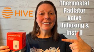 Hive Thermostat Radiator Valve  Unboxing amp Installing [upl. by Gnem]