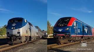 Amtrak Coast Starlight and Empire Builder in Portland Oregon [upl. by Heuser]