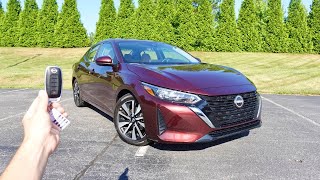 2024 Nissan Sentra SV Premium Start Up Walkaround Test Drive and Review [upl. by Lilllie]