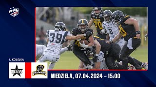 1 kolejka  PFL 2024  Silesia Rebels Katowice vs Lowlanders Białystok  07042024 [upl. by Polish536]