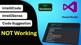 IntelliSense is Not Working in Visual Studio  Code Suggestions not working in Visual Studio [upl. by Leiru]