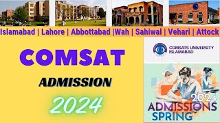 Comsat university spring Admission 2024  comsats  Admission 2024  comsats university islamabad [upl. by Diogenes]