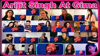 Arijit Singh LIVE at GIMA Awards 2017  Mix Mashup Reaction [upl. by Lexie]